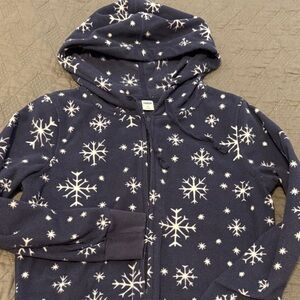 Old Navy Dark Blue Snowflake Pajama Hoodie (I also have matching pajama pants)